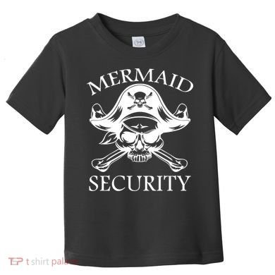 Mermaid Security Pirate Skull Toddler T-Shirt