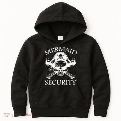 Mermaid Security Pirate Skull Kids Hoodie