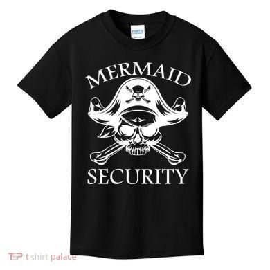 Mermaid Security Pirate Skull Kids T-Shirt