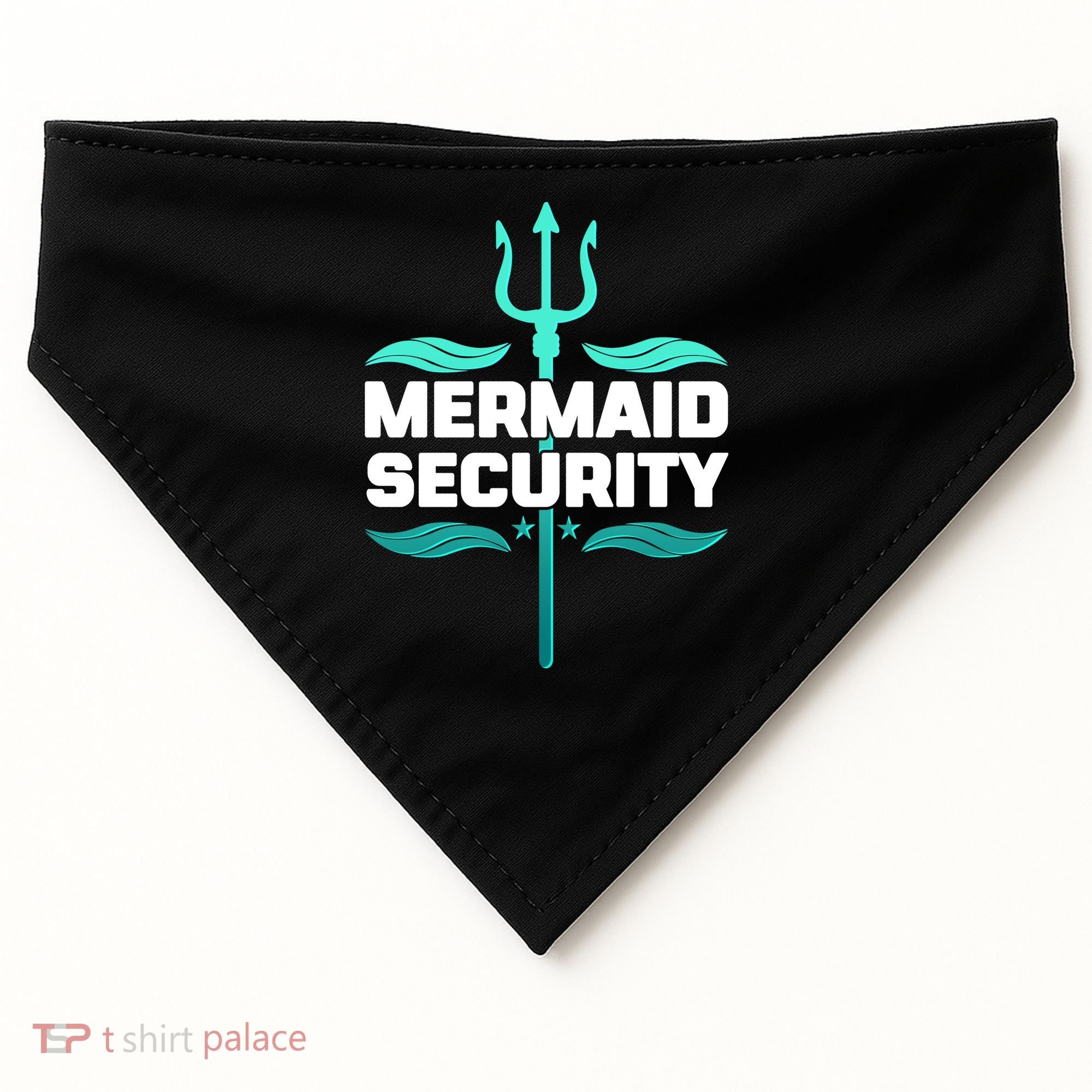 Mermaid Security Trident USA-Made Doggie Bandana