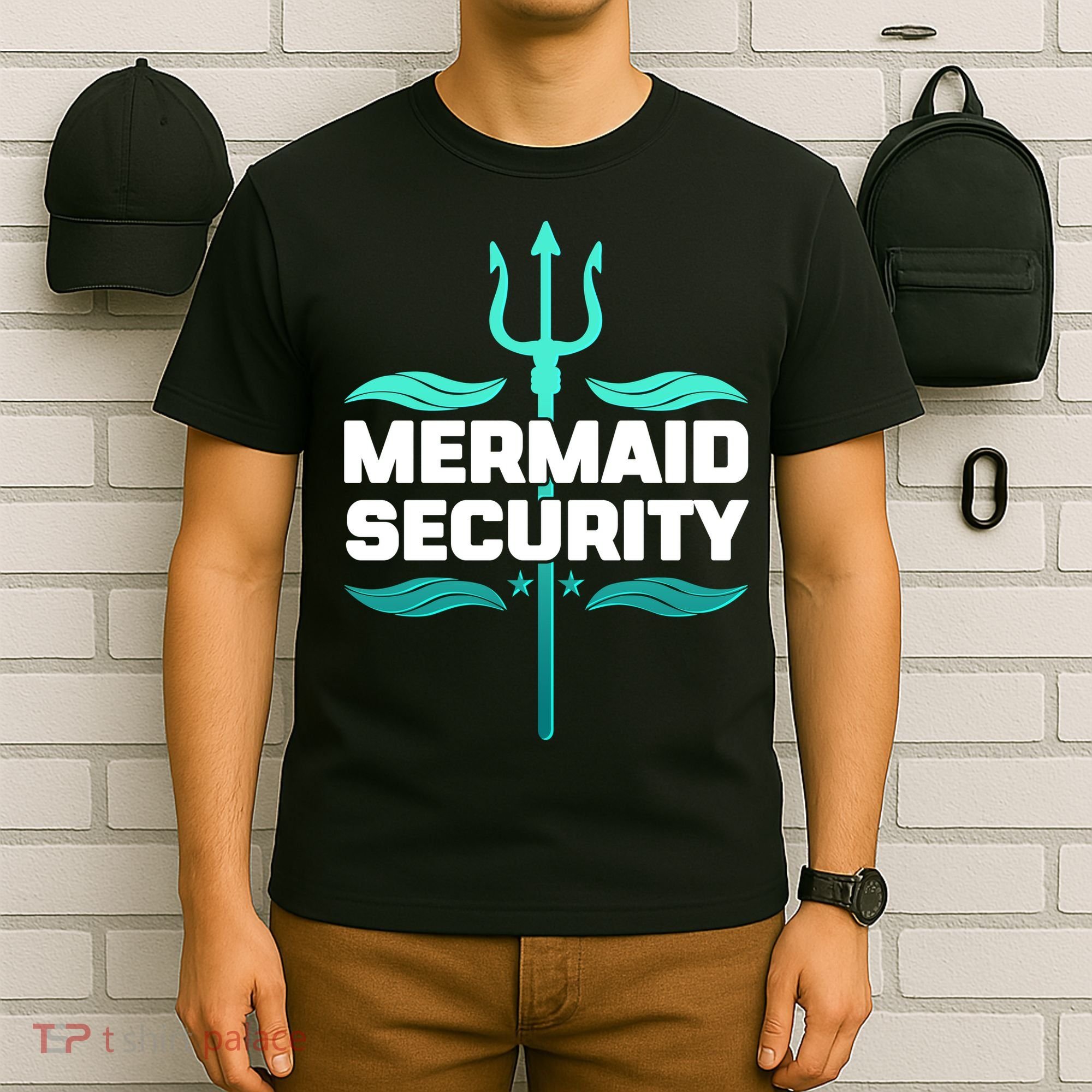 Mermaid Security Trident T-Shirt