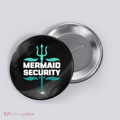 Mermaid Security Trident Button
