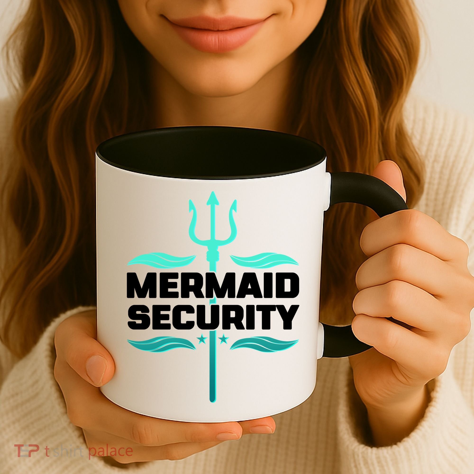 Mermaid Security Trident Coffee Mug