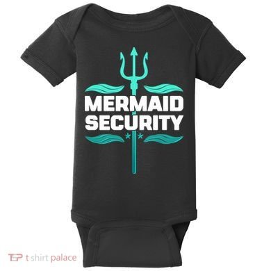 Mermaid Security Trident Baby Bodysuit