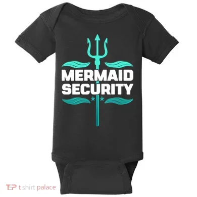 Mermaid Security Trident Baby Bodysuit
