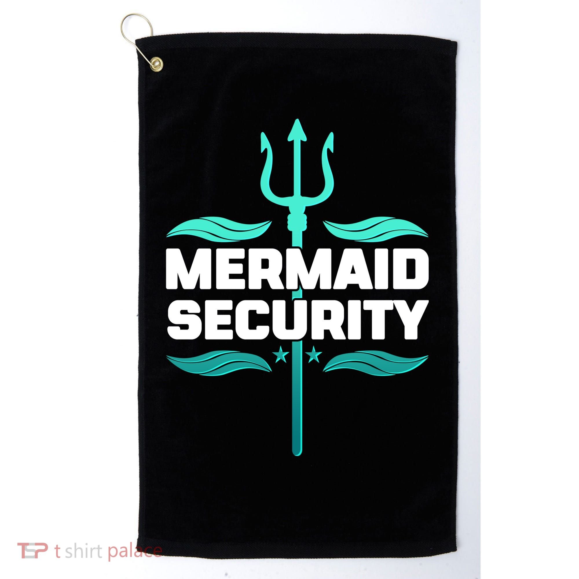 Mermaid Security Trident Golf Towel