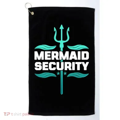 Mermaid Security Trident Golf Towel