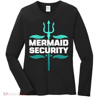 Mermaid Security Trident Women's Long Sleeve Shirt