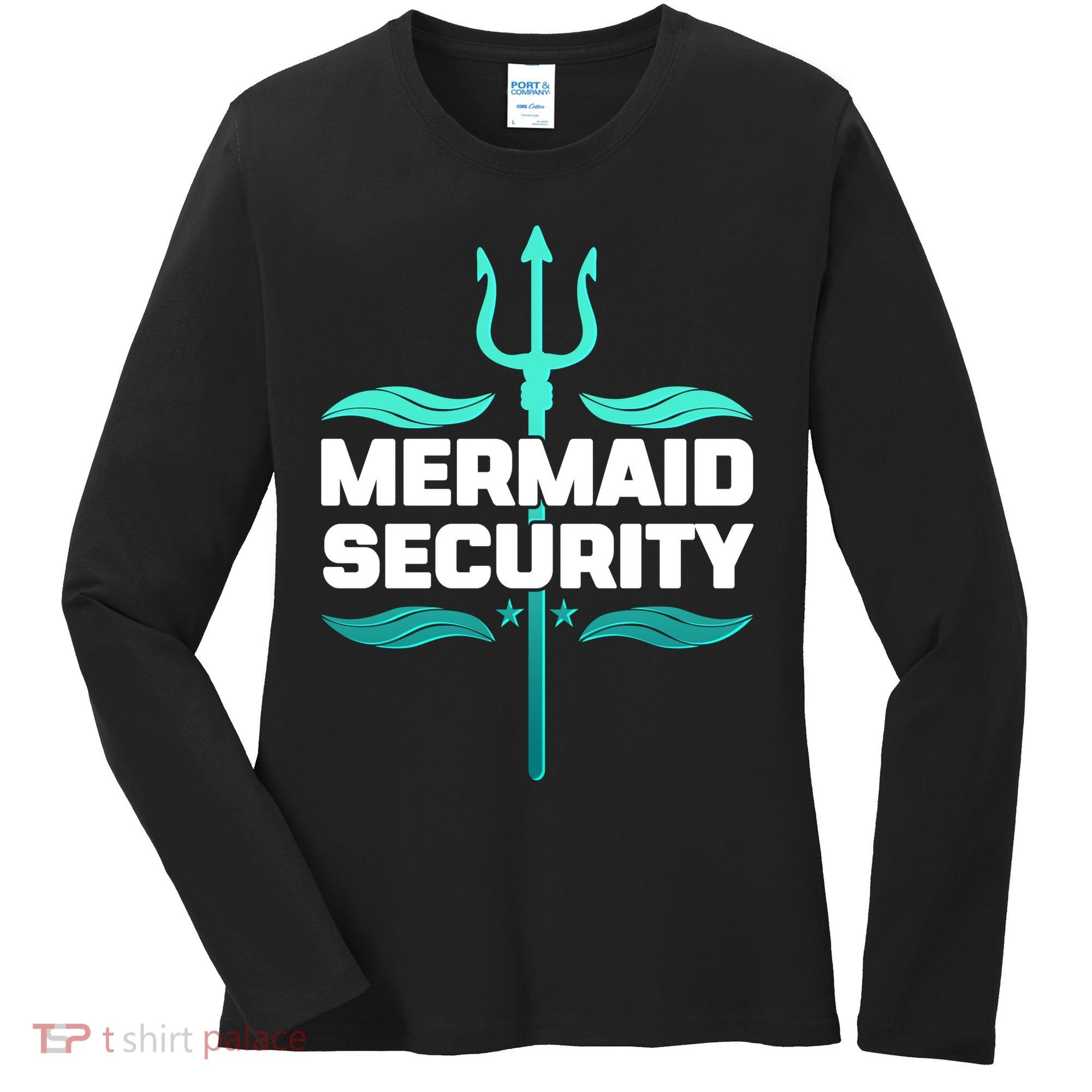Mermaid Security Trident Women's Long Sleeve Shirt