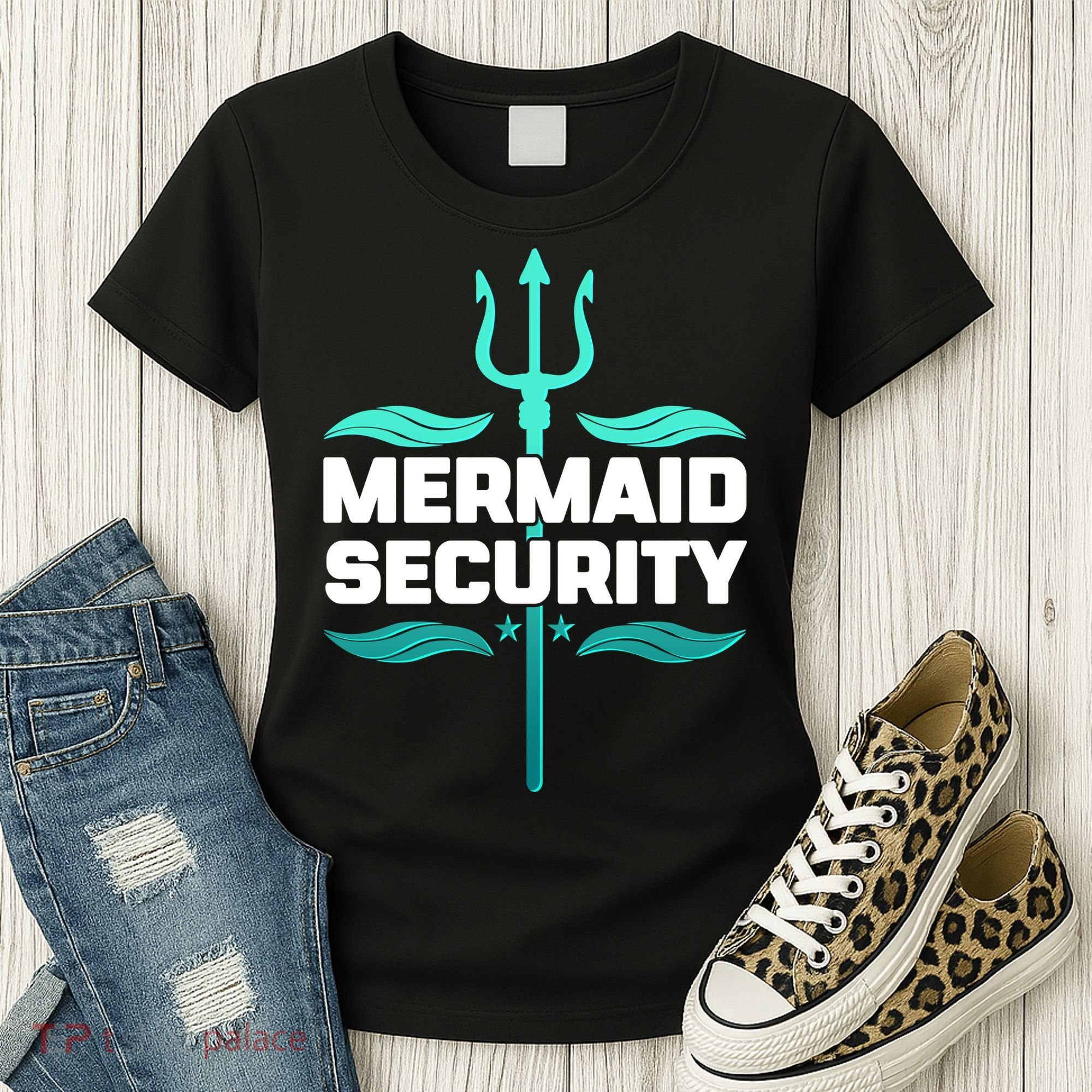 Mermaid Security Trident Women's T-Shirt