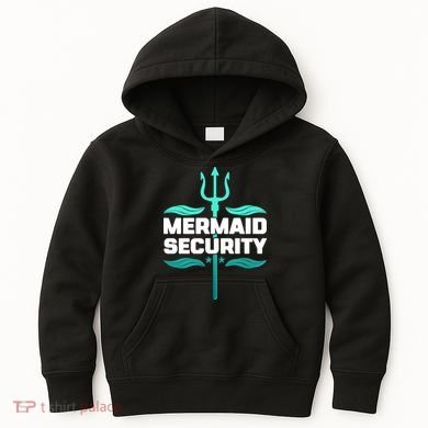 Mermaid Security Trident Kids Hoodie