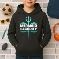 Mermaid Security Trident Kids Hoodie thumb 2