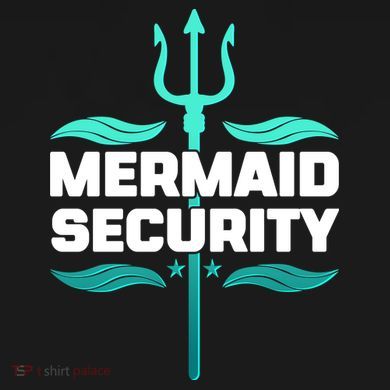 Mermaid Security Trident Wool Snapback Cap