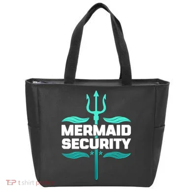 Mermaid Security Trident Tote Bag