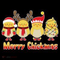 Merry Chickmas USA-Made Doggie Bandana thumb 2