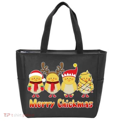 Merry Chickmas Tote Bag