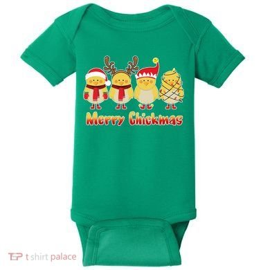 Merry Chickmas Baby Bodysuit
