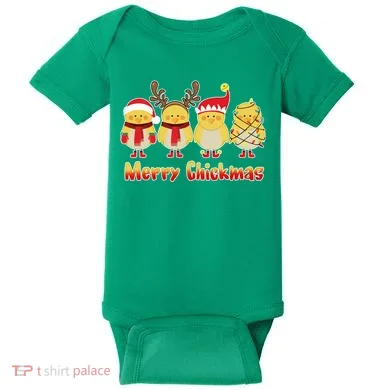 Merry Chickmas Baby Bodysuit