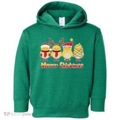 Merry Chickmas Toddler Hoodie