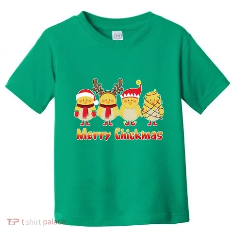 Merry Chickmas Toddler T-Shirt in the selected color
