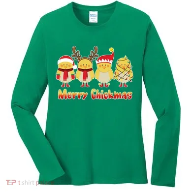 Merry Chickmas Women's Long Sleeve Shirt