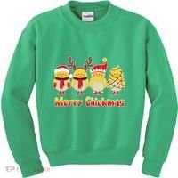 Merry Chickmas Kids Sweatshirt thumb 0