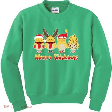 Merry Chickmas Kids Sweatshirt