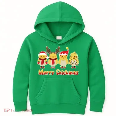 Merry Chickmas Kids Hoodie
