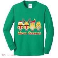 Merry Chickmas Kids Long Sleeve Shirt thumb 0