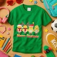 Merry Chickmas Kids T-Shirt thumb 3