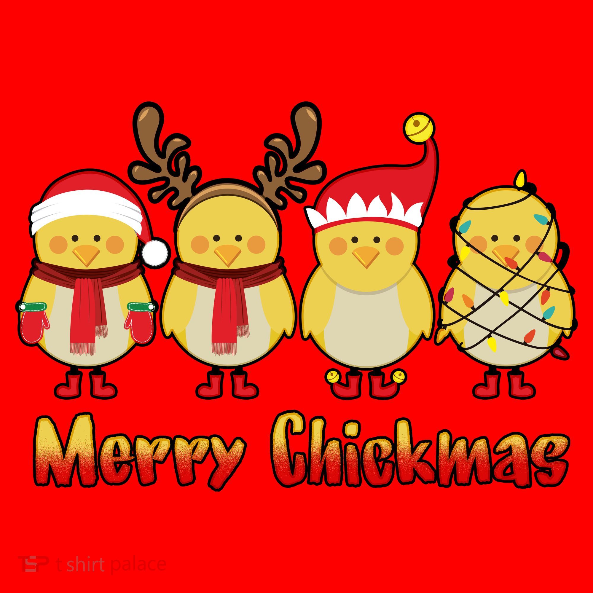 Merry Chickmas Santa Hat