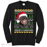 Merry Chimpmas Monkey Ugly Christmas Sweater Sweatshirt thumb 0