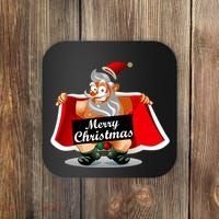 Merry Chrismas X-Mas Santa Bells Coaster thumb 0