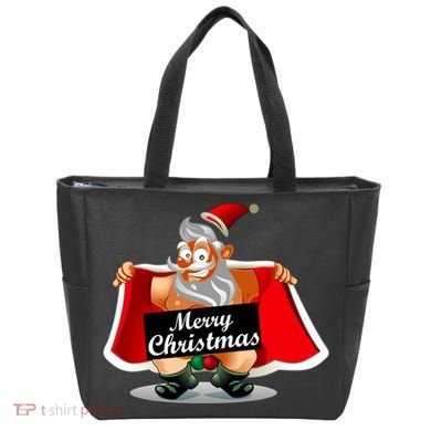 Merry Chrismas X-Mas Santa Bells Tote Bag