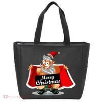 Merry Chrismas X-Mas Santa Bells Tote Bag thumb 0