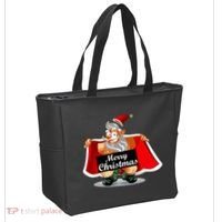 Merry Chrismas X-Mas Santa Bells Tote Bag thumb 2