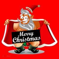 Merry Chrismas X-Mas Santa Bells Santa Hat thumb 1