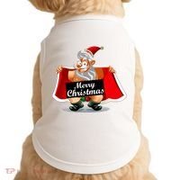 Merry Chrismas X-Mas Santa Bells Doggie Tank thumb 0