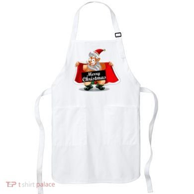 Merry Chrismas X-Mas Santa Bells Apron