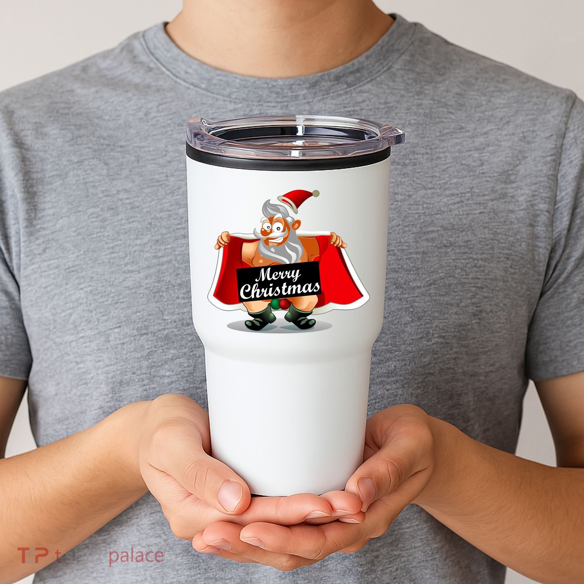 Merry Chrismas X-Mas Santa Bells Tumbler