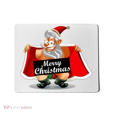 Merry Chrismas X-Mas Santa Bells Mousepad
