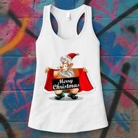 Merry Chrismas X-Mas Santa Bells Women's Tank Top thumb 3