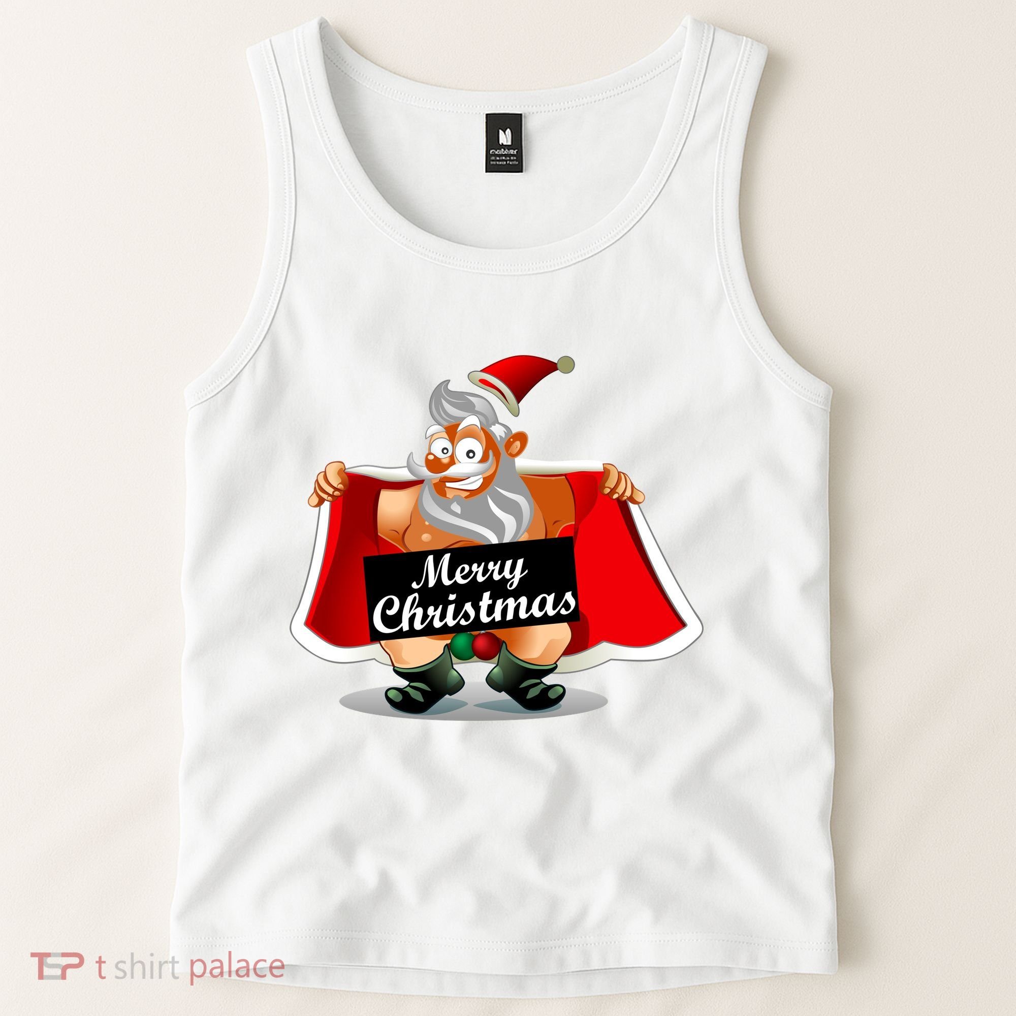 Merry Chrismas X-Mas Santa Bells Tank Top