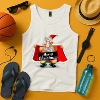 Merry Chrismas X-Mas Santa Bells Tank Top thumb 4