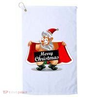 Merry Chrismas X-Mas Santa Bells Golf Towel thumb 0