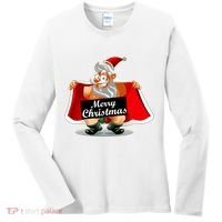 Merry Chrismas X-Mas Santa Bells Women's Long Sleeve Shirt thumb 0