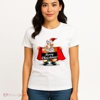 Merry Chrismas X-Mas Santa Bells Women's T-Shirt thumb 4