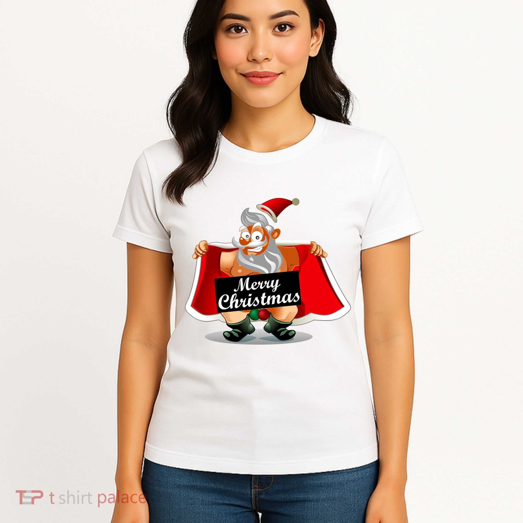 Merry Chrismas X-Mas Santa Bells Women's T-Shirt