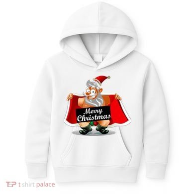 Merry Chrismas X-Mas Santa Bells Kids Hoodie