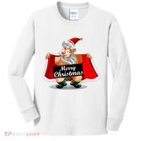Merry Chrismas X-Mas Santa Bells Kids Long Sleeve Shirt thumb 0
